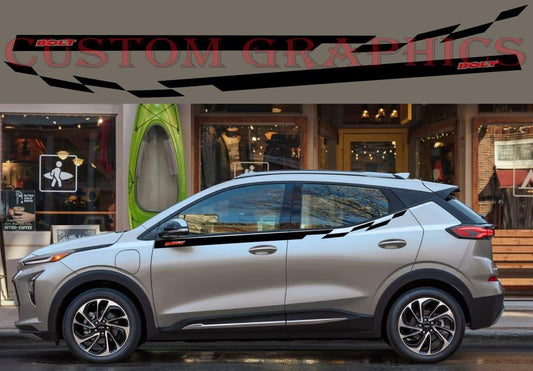 Vinyl Graphics 2 Colors Elegant Line Design Graphics Compatible With Chevrolet Bolt