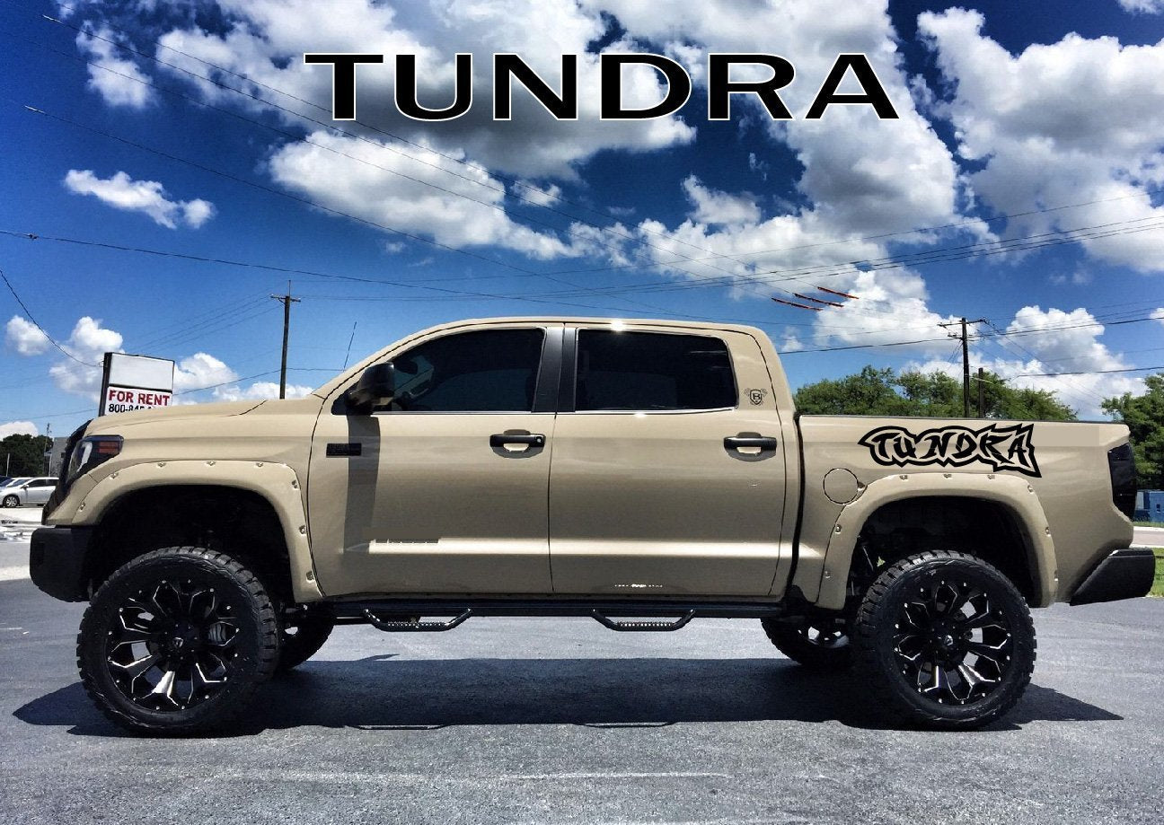 2 Pcs Letters Decals For Toyota Tundra