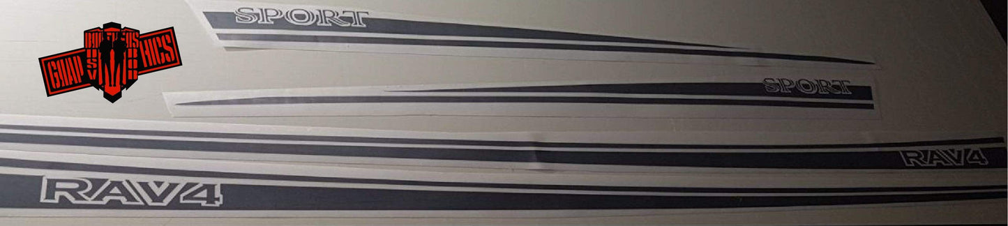 4x Decal Sticker Vinyl Side Racing Stripes for Toyota Rav4 - Brothers-Graphics