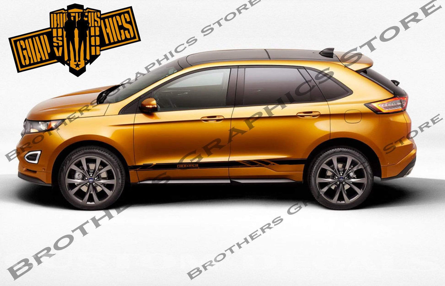 Premium Vinyl Stickers Compatible With Ford Edge Style Design
