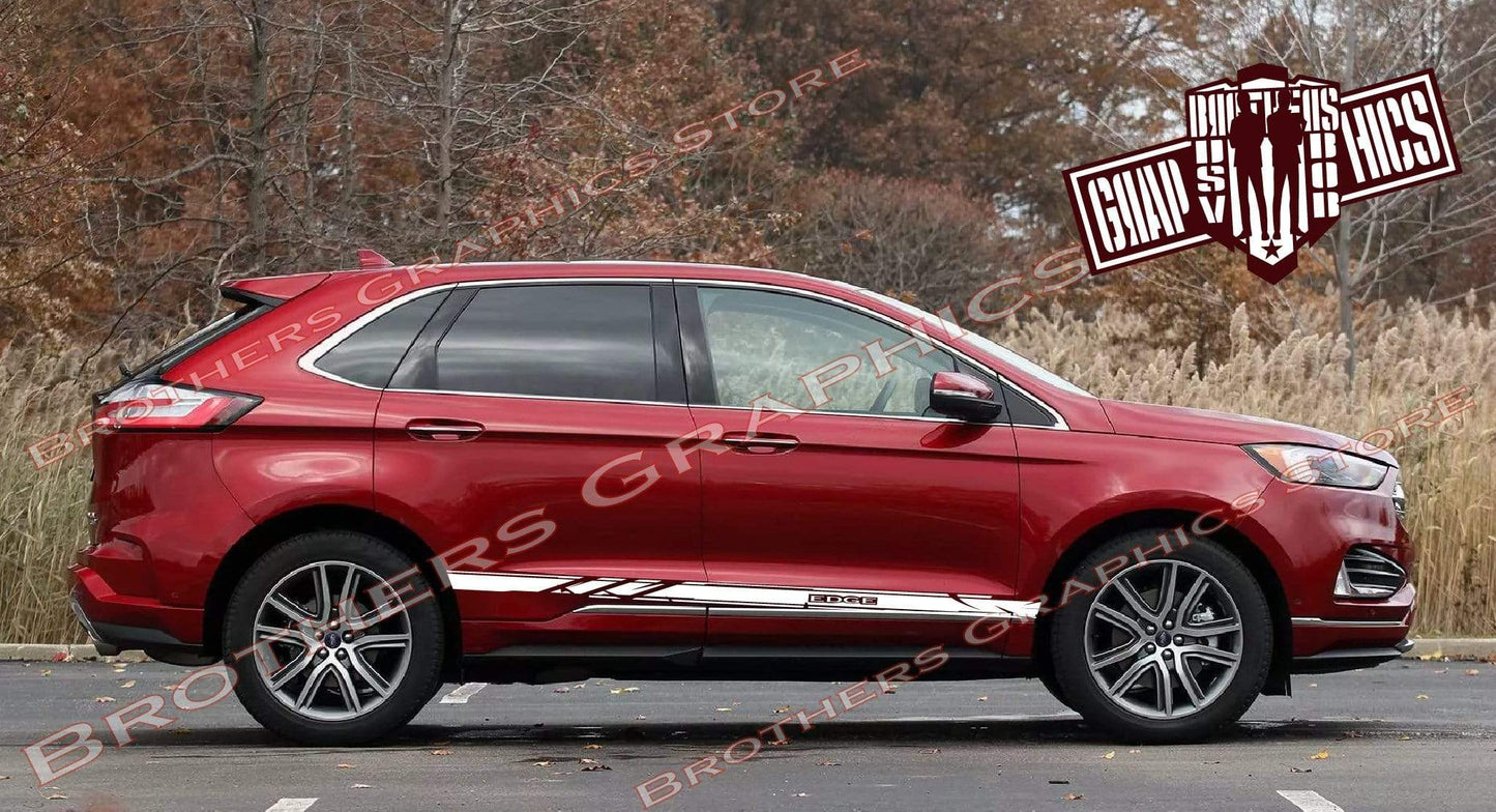 Premium Vinyl Stickers Compatible With Ford Edge Style Design