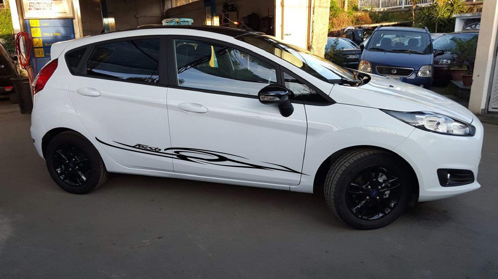 Premium Vinyl Stickers Compatible with Ford Fiesta Decorative car decals Tribal Design