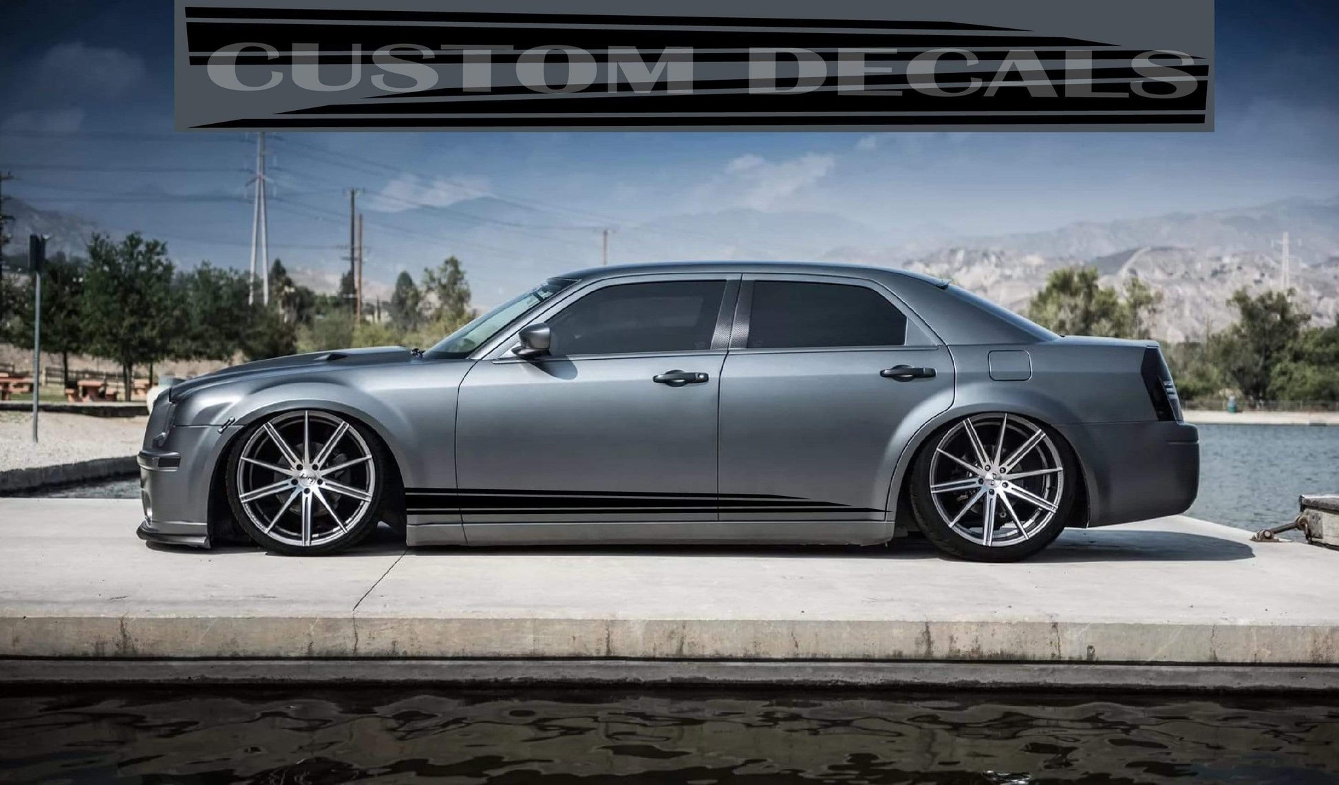 Premium Vinyl Sticker Compatible with Chrysler 300 All Models Classic Decals Classic Design Street Auto