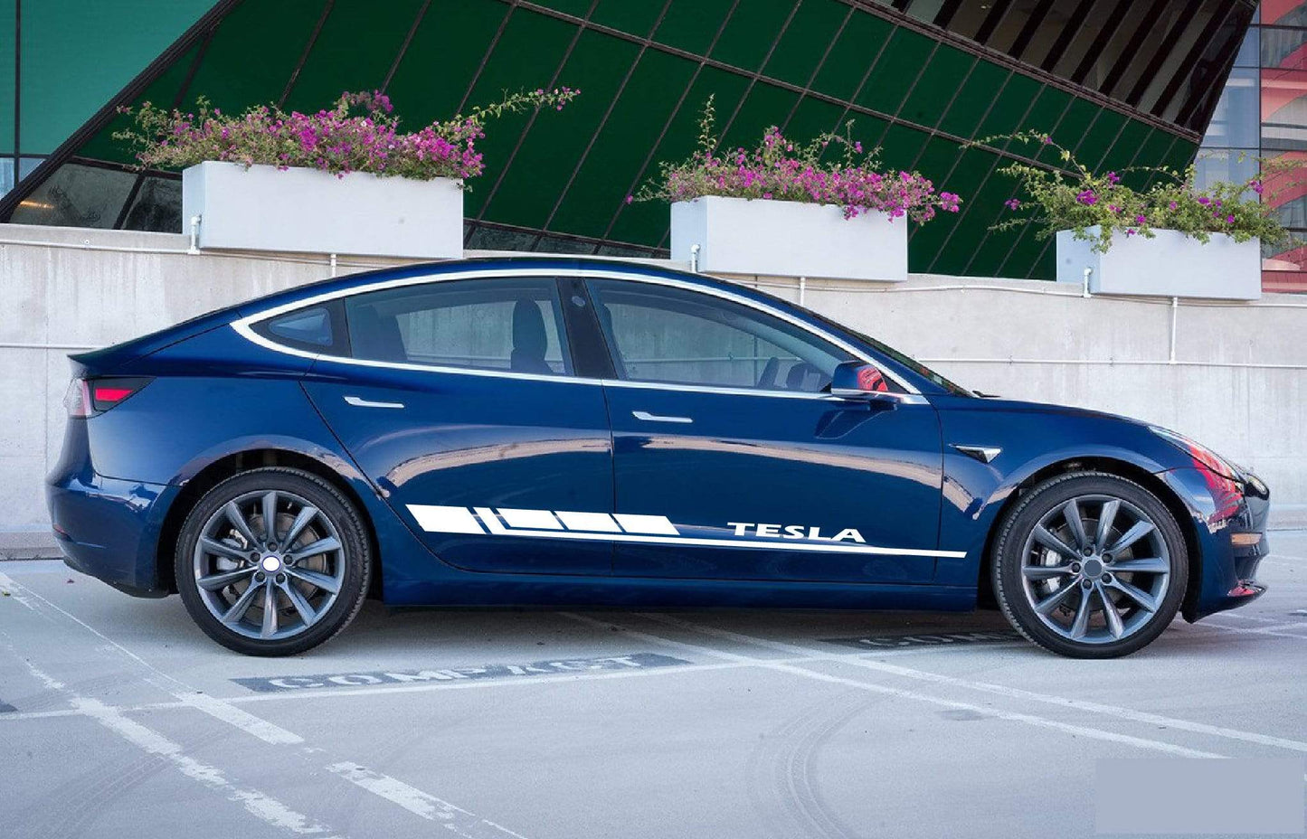 BLOCK Graphic compatible with Tesla 3 | Tesla X Stickers | Tesla S Stickers Tesla S decals