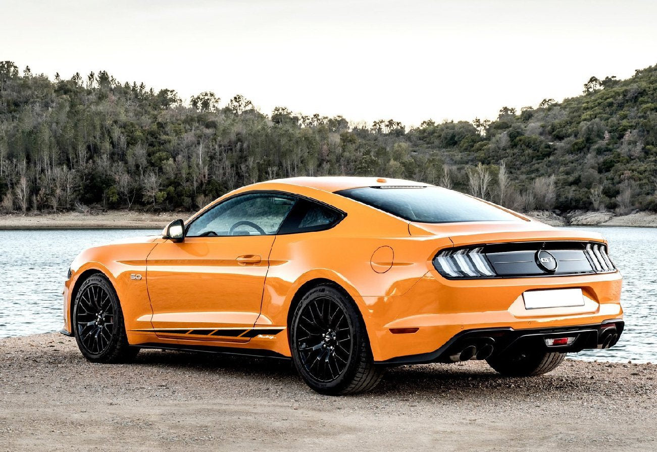 Car Side Vinyl Stripe For Ford Mustang | Black ford decal