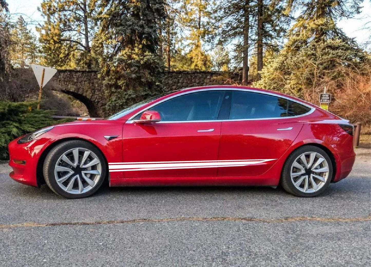 Classic decals Compatible with Tesla 3 | Tesla X Stickers | Tesla Y Stickers Tesla S BFF
