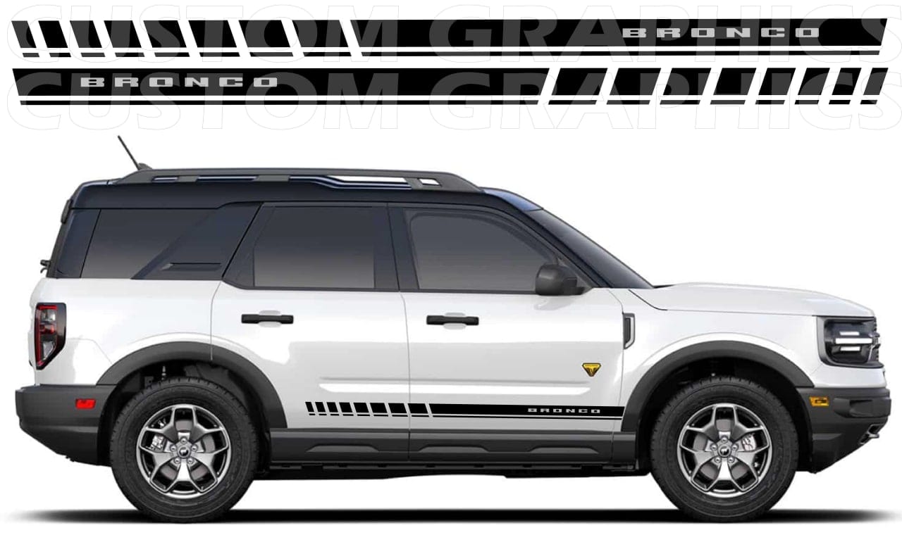 Premium Sticker Compatible With Ford Bronco Decals Vinyl Logo Design