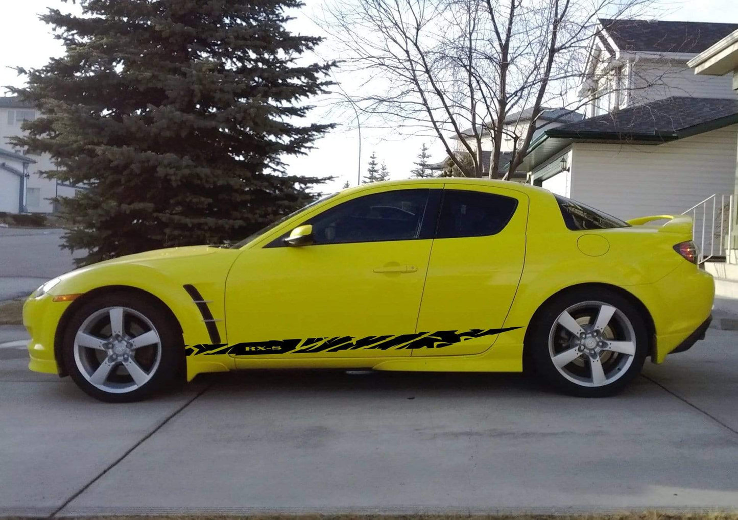 Premium Vinyl Stickers Compatible With Mazda RX-8 Tribal Design Automotive decals