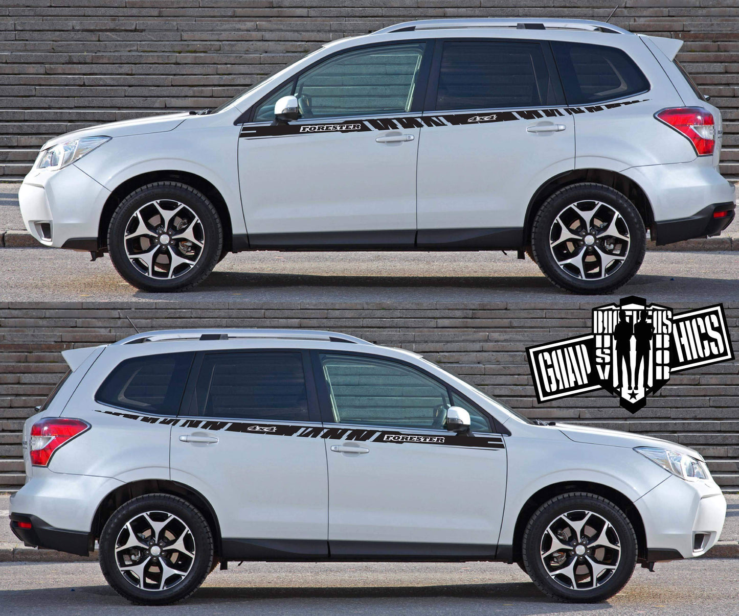 Custom Vinyl Graphics Special Made For Subaru Forester - Brothers-Graphics