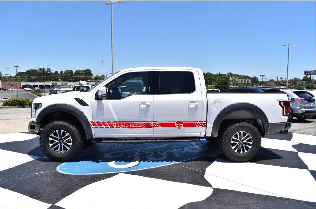 Decal Sticker Vinyl Side Racing Stripes fit Ford F-150 Raptor SVT Stickers