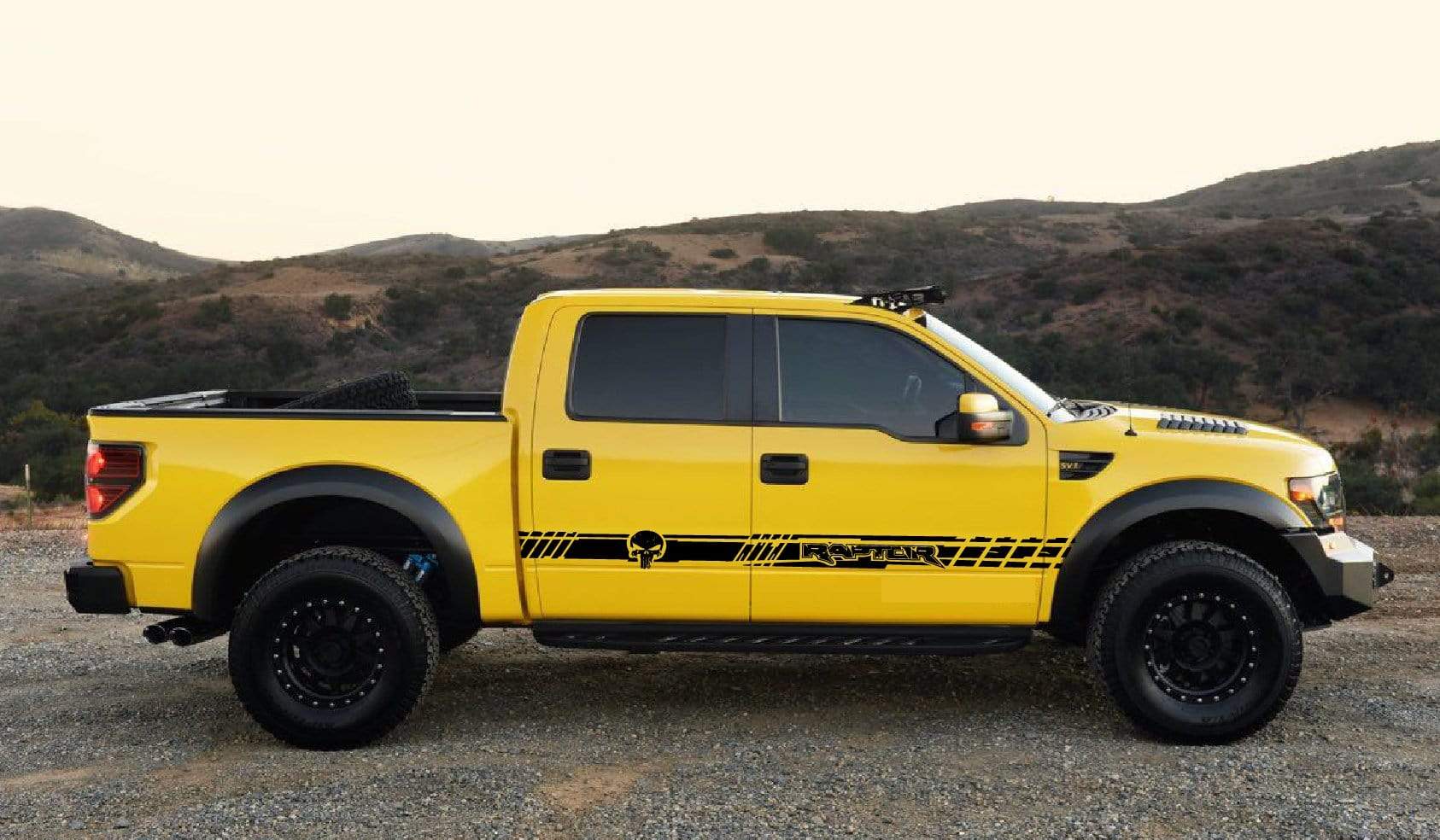 Decal Sticker Vinyl Side Racing Stripes fit Ford F-150 Raptor SVT Stickers