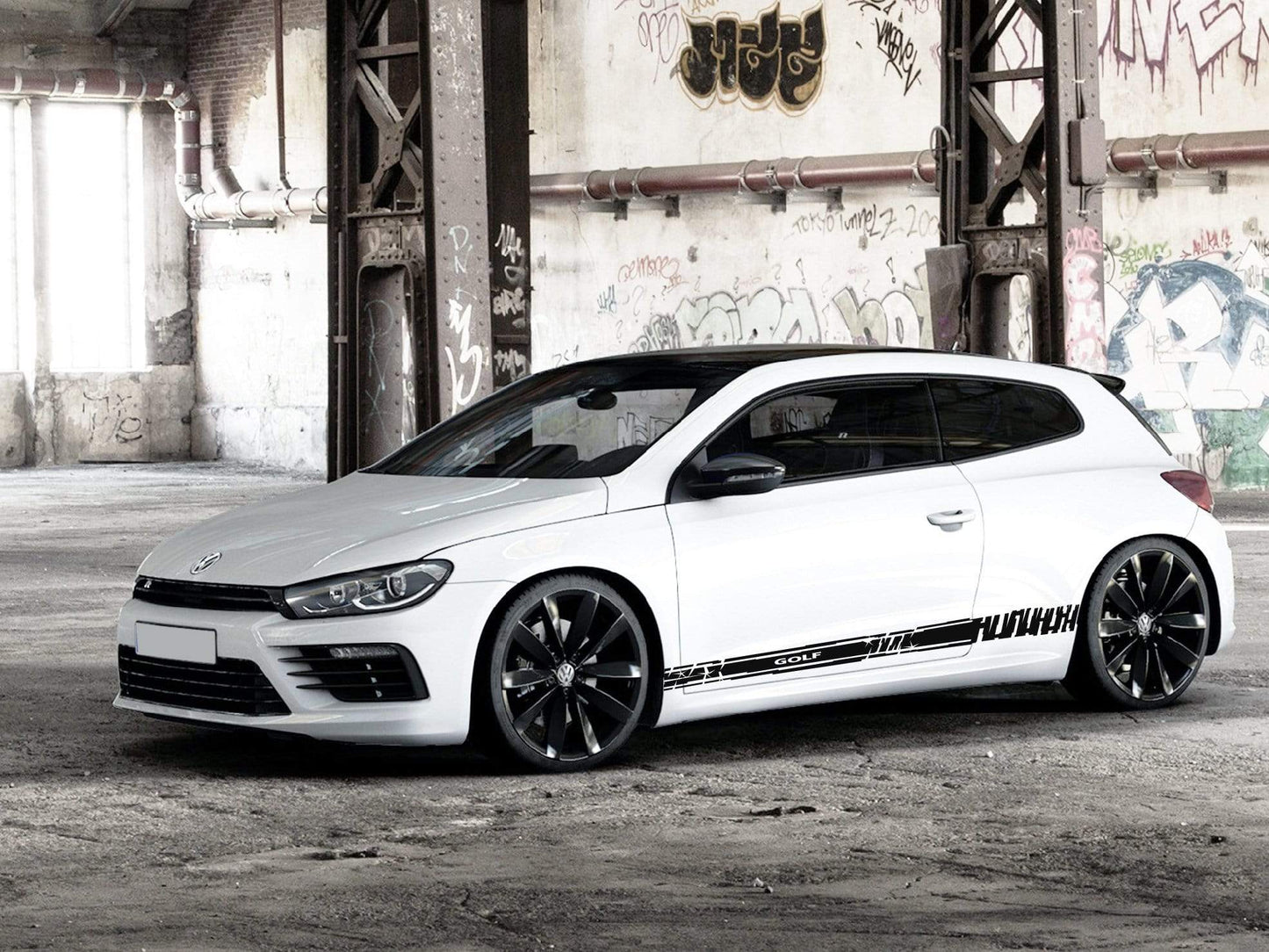 Decal Sticker Vinyl Side Racing Stripes for VW Golf