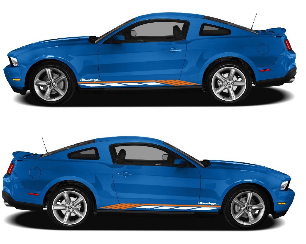 Door Stripes for Ford Mustang | Roush mustang decals