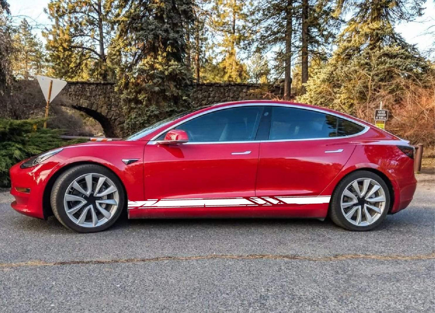 Premium Stickers Compatible with Tesla 3 | Tesla X Stickers | Tesla Y Stickers Tesla S