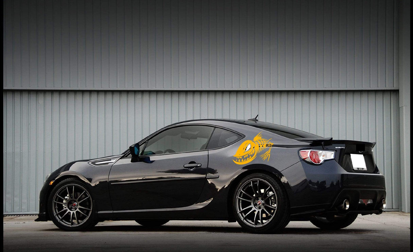 Premium Vinyl Stickers Compatible with Subaru BRZ Fish Bones Design BFF