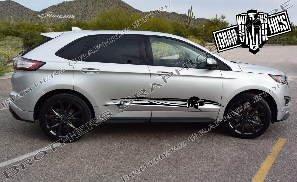 Premium Decals With Hood Aztec Graphics Compatible with Ford Edge BFF