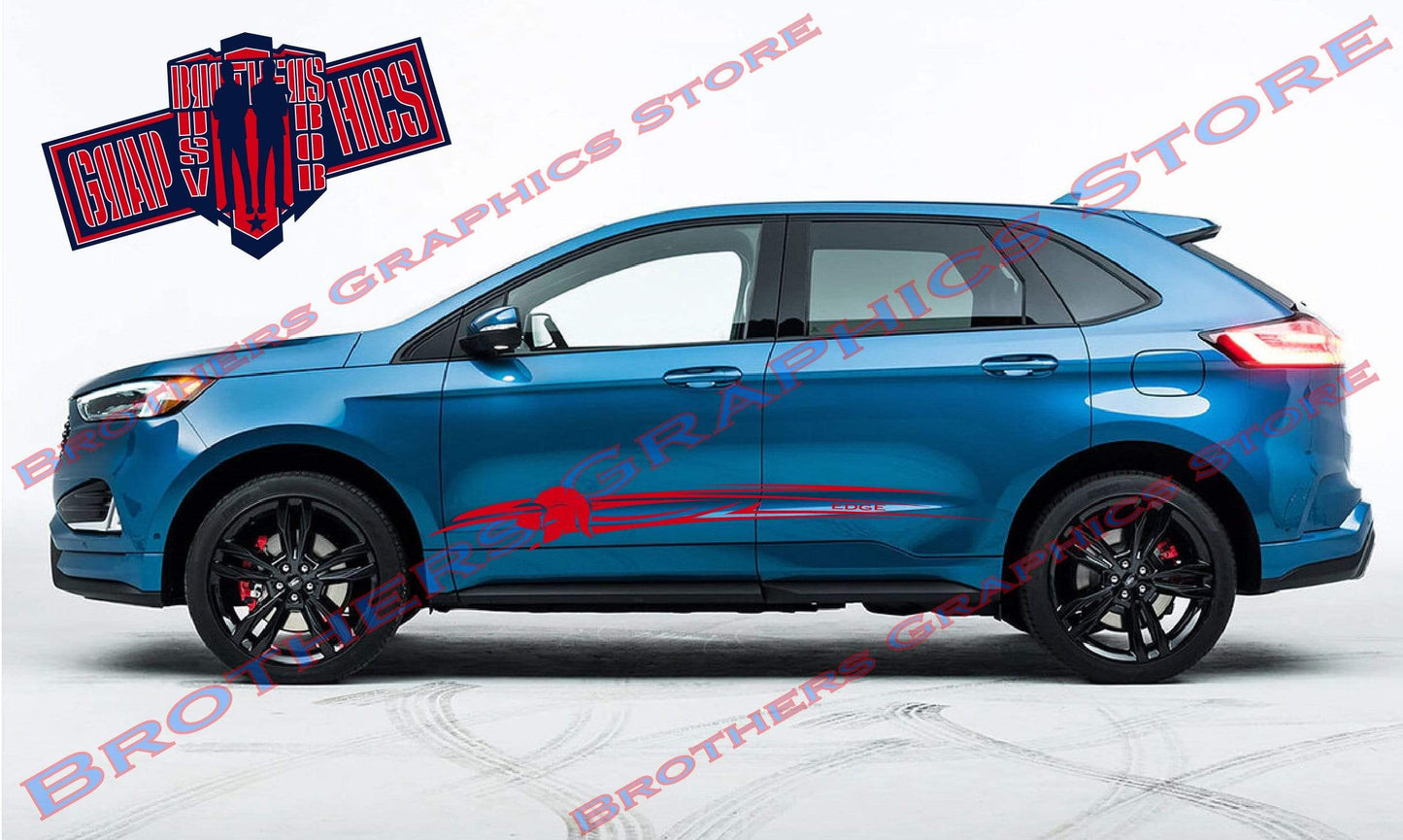 Premium Decals With Hood Aztec Graphics Compatible with Ford Edge BFF