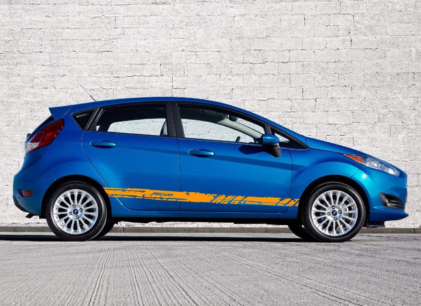 Premium Vinyl Stickers Compatible with Ford Fiesta Sticker Street Auto Unique Line Design