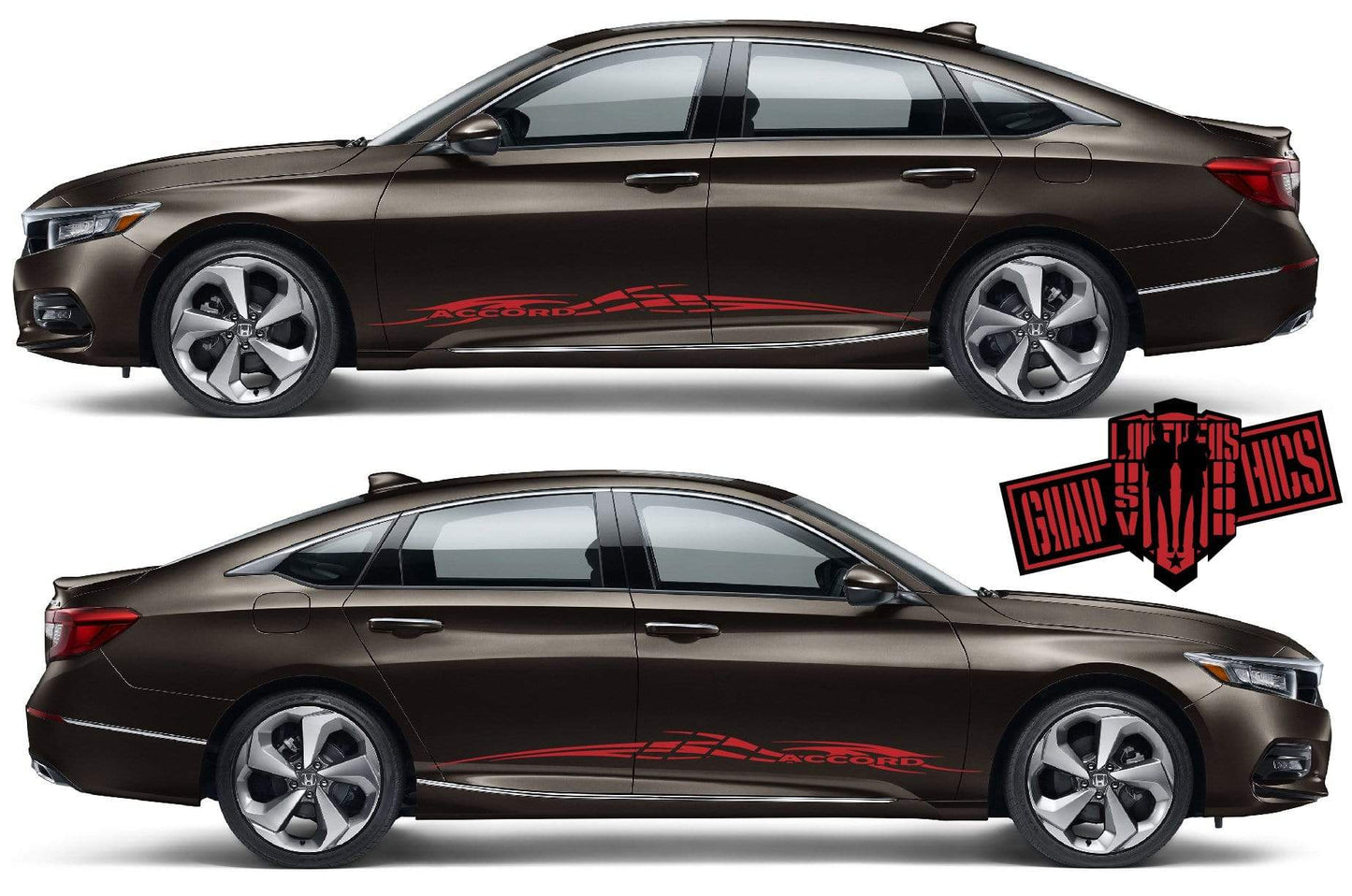 Graphics Racing Sticker Vinyl Stripe For Honda Accord - Brothers-Graphics