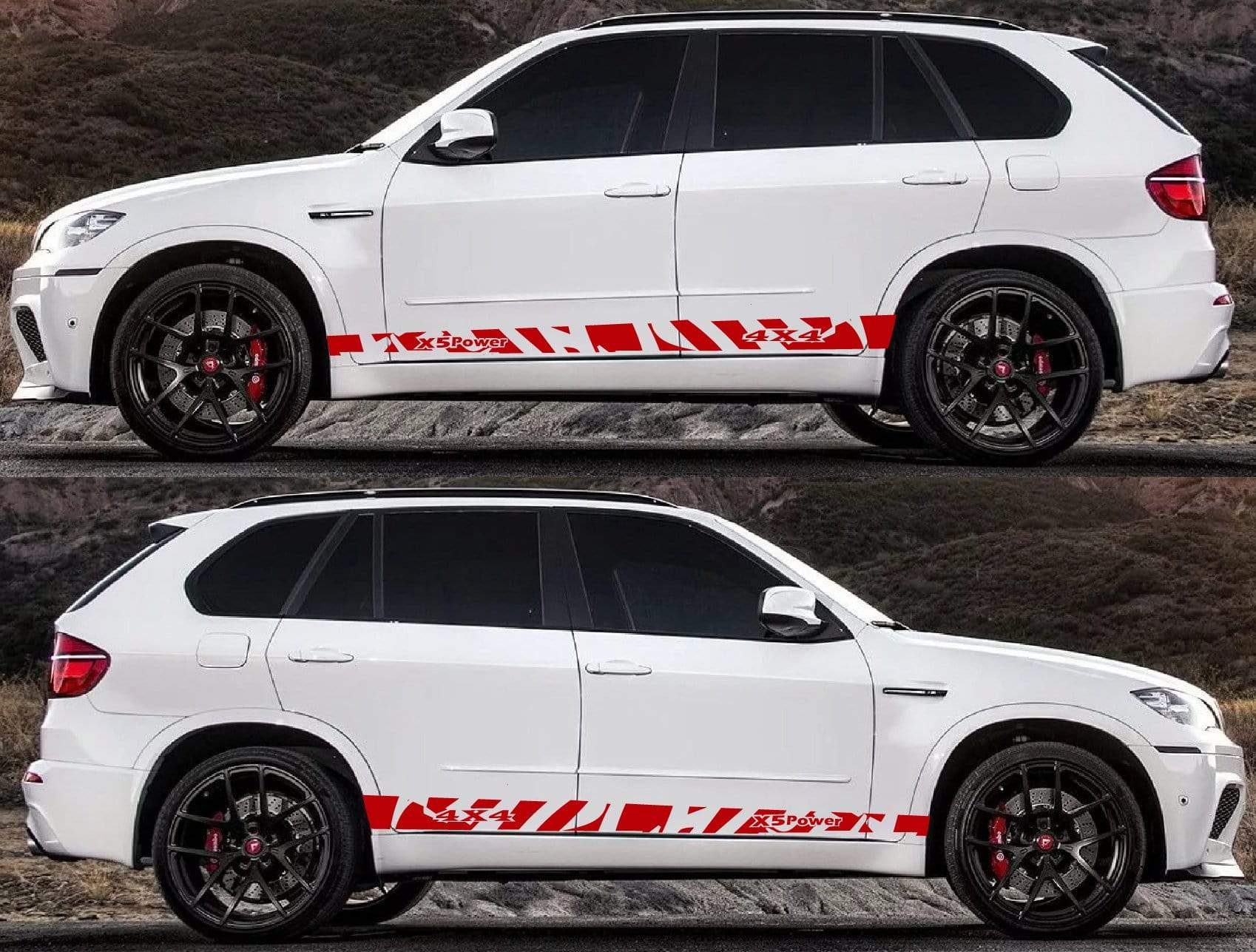 Truck Decals stripes vinyl decals for BMW X5 - Brothers-Graphics