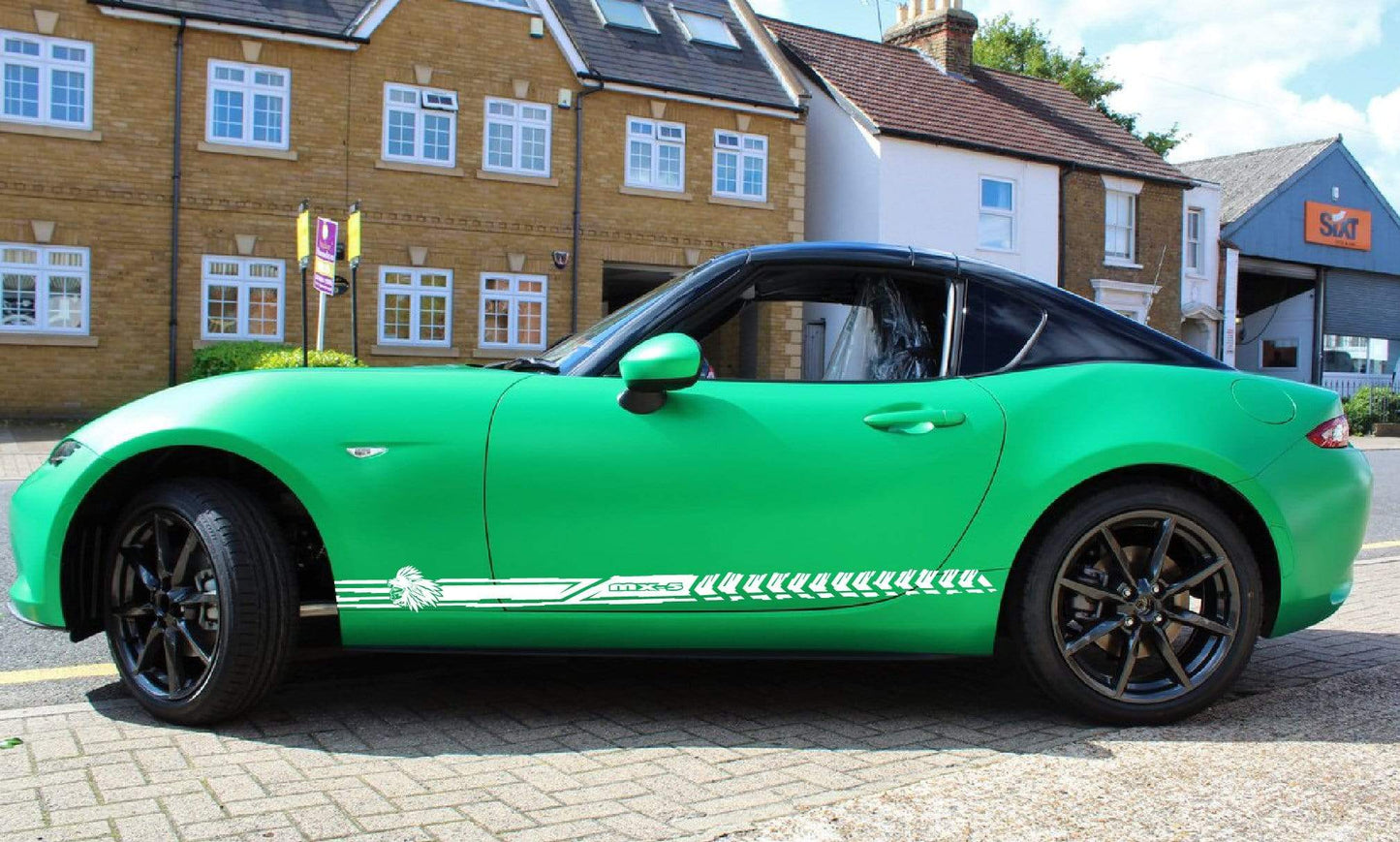 Premium Quality Stickers Compatible With Mazda MX-5 Miata Indian Man Line Design