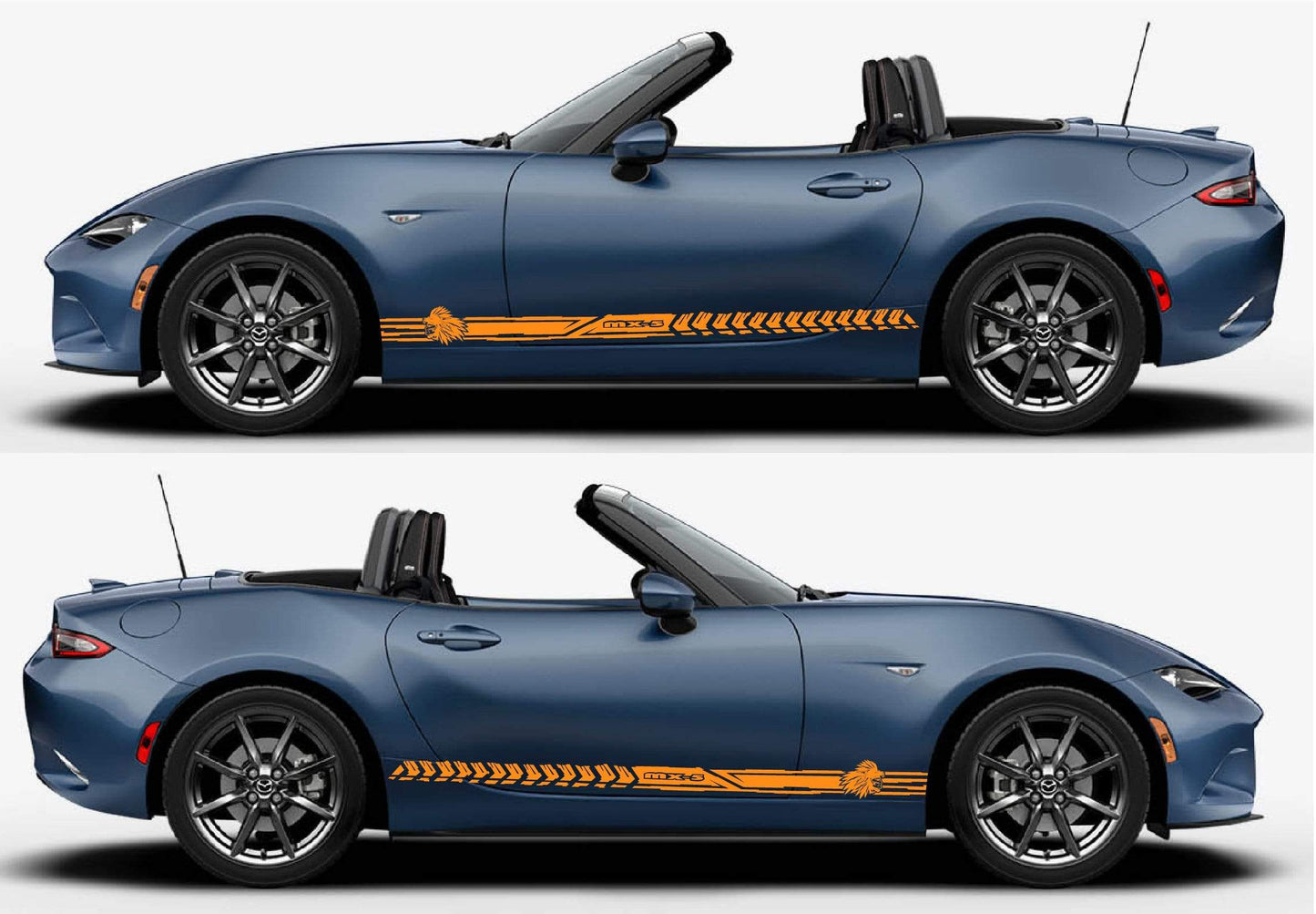 Premium Quality Stickers Compatible With Mazda MX-5 Miata Indian Man Line Design