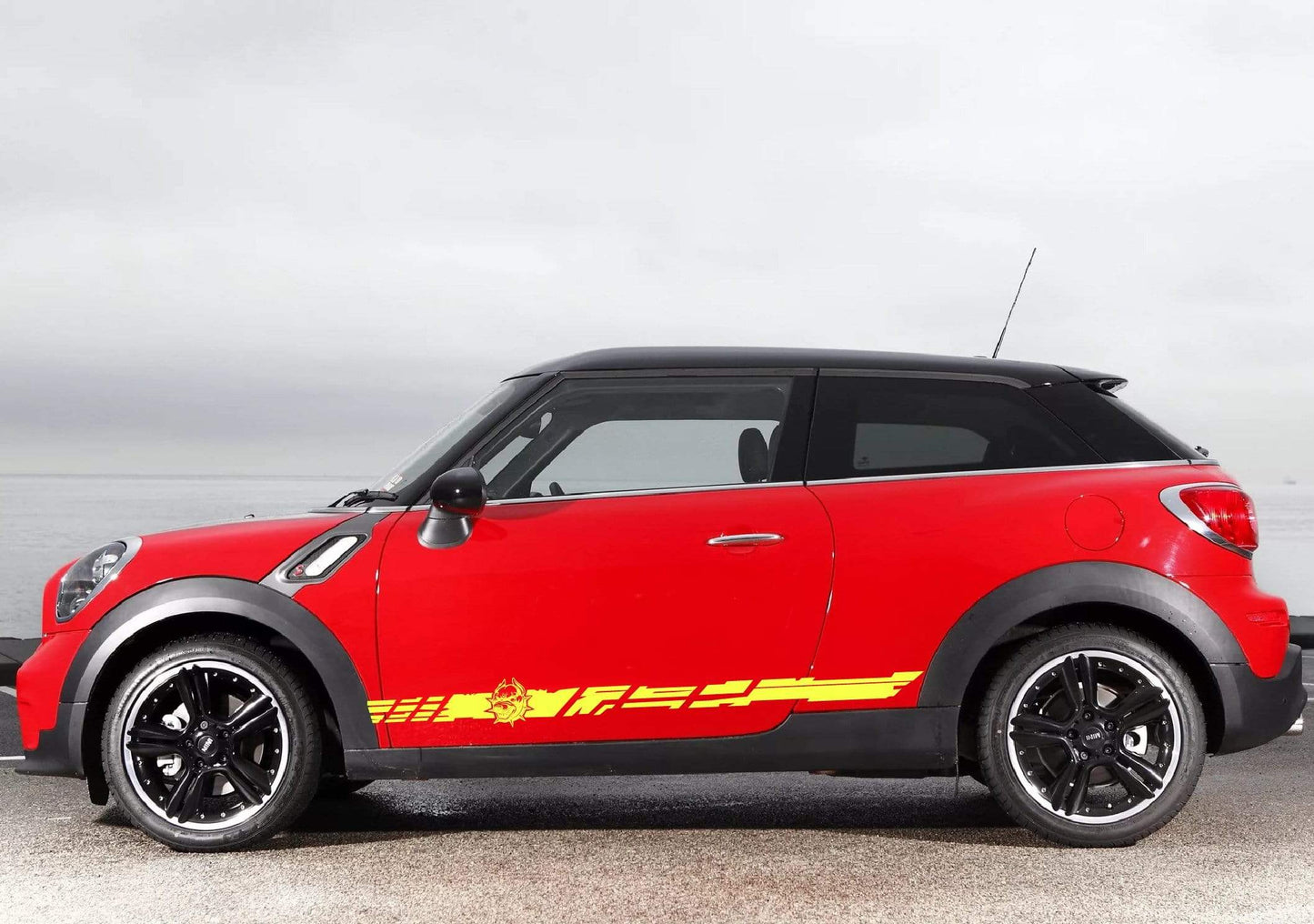 Premium Vinyl Stickers Compatible with Mini Cooper Stickers Dog Design | Clubman Stickers | Countryman Stickers