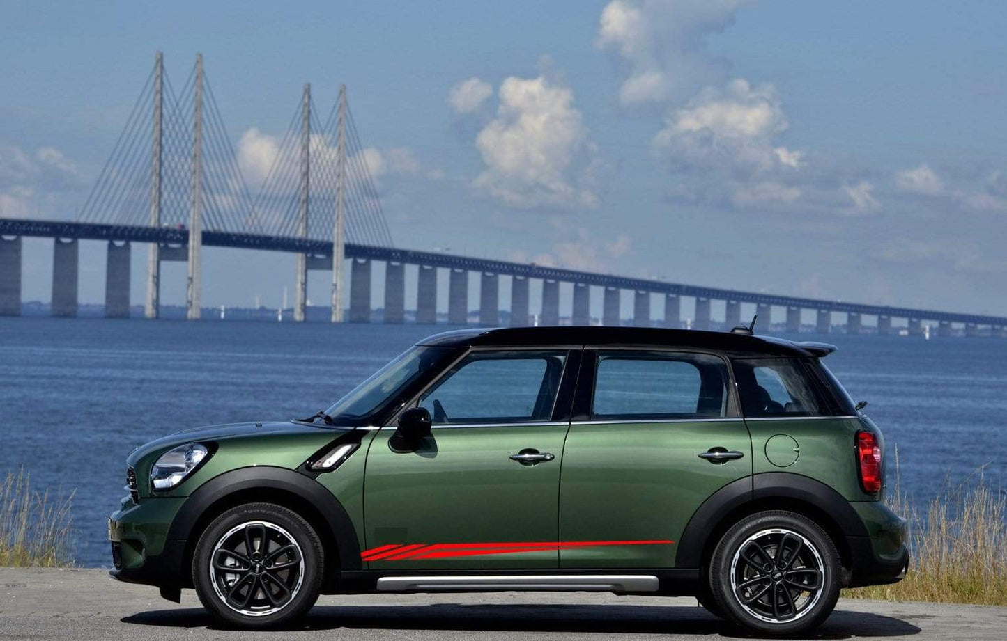 Premium Quality Vinyl Sticker fit Mini Cooper Figure Line Design Automotive decals Clubman, John Cooper, Countryman