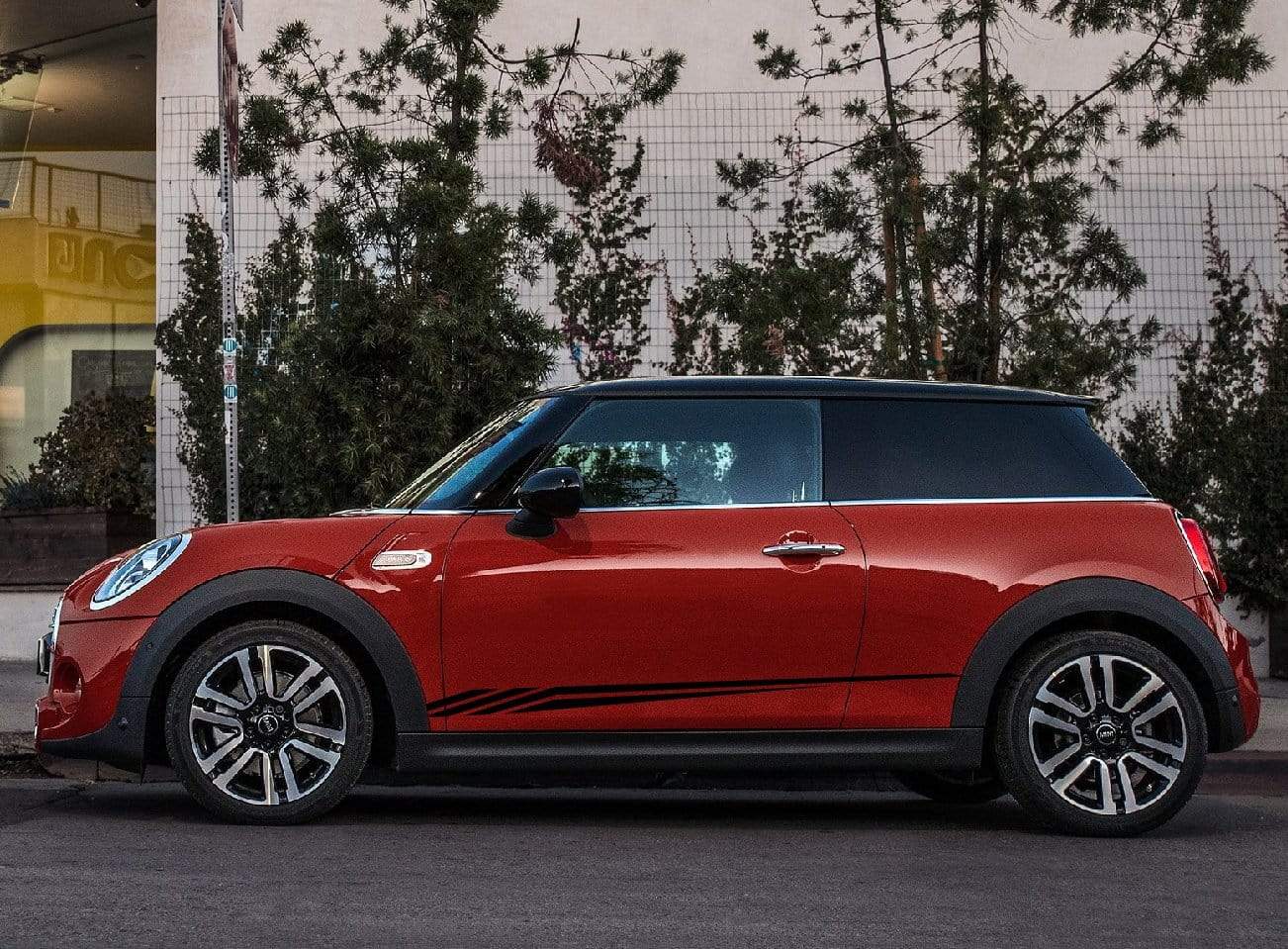 Premium Quality Vinyl Sticker fit Mini Cooper Figure Line Design Automotive decals Clubman, John Cooper, Countryman