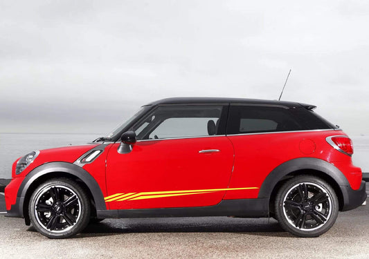 Premium Quality Vinyl Sticker fit Mini Cooper Figure Line Design Automotive decals Clubman, John Cooper, Countryman