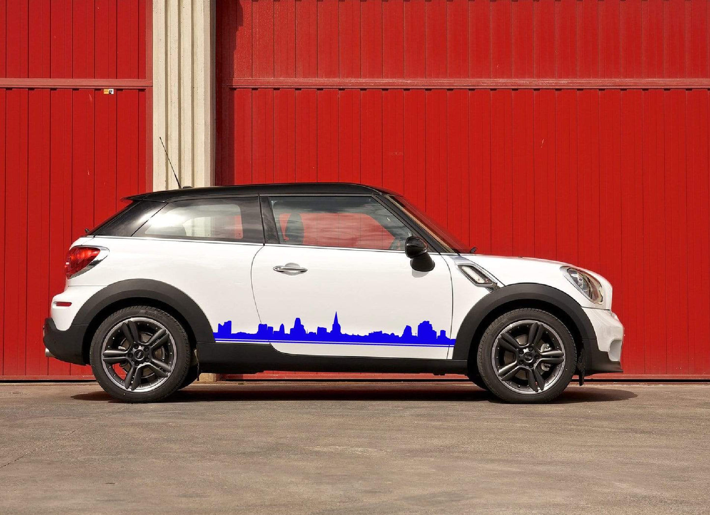 Premium Quality Vinyl Sticker fit Mini Cooper Vinyl car stickers Automotive decals Town line Design Clubman, John Cooper, Countryman