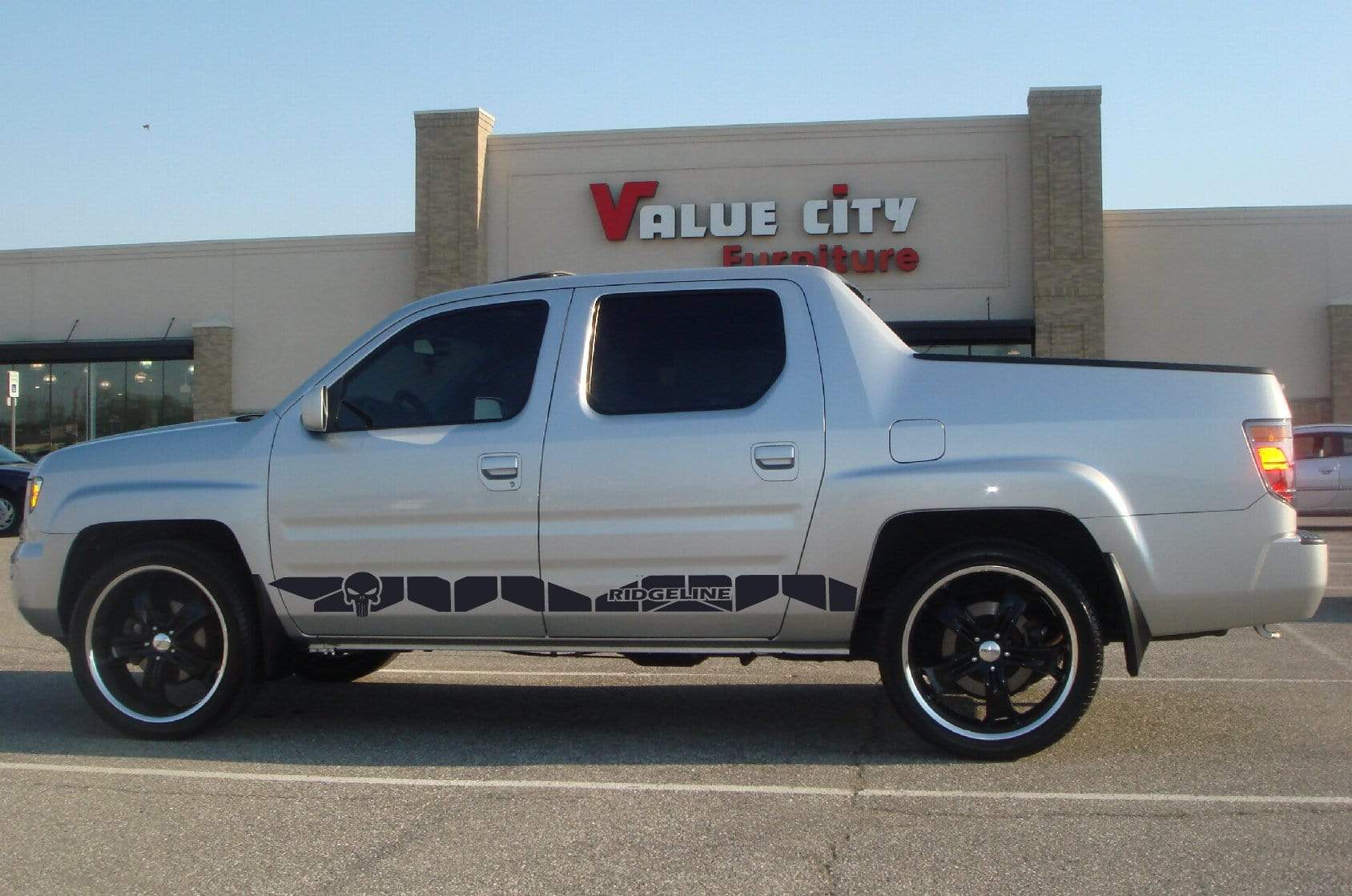 Vinyl Graphics New Skull line Graphics Vinyl Stickers Compatible With Honda Ridgeline