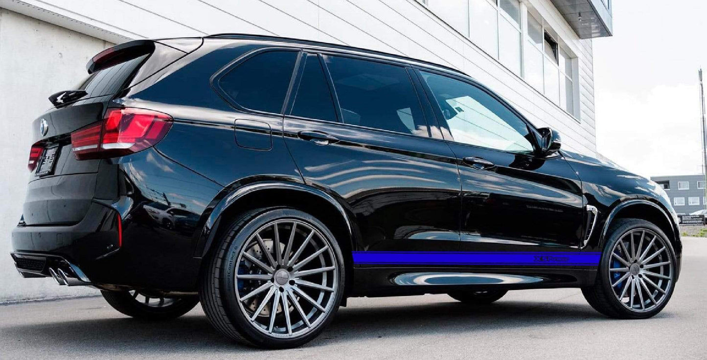 Pair decals Racing Stripes Graphics Decals BMW X5 decals - Brothers-Graphics