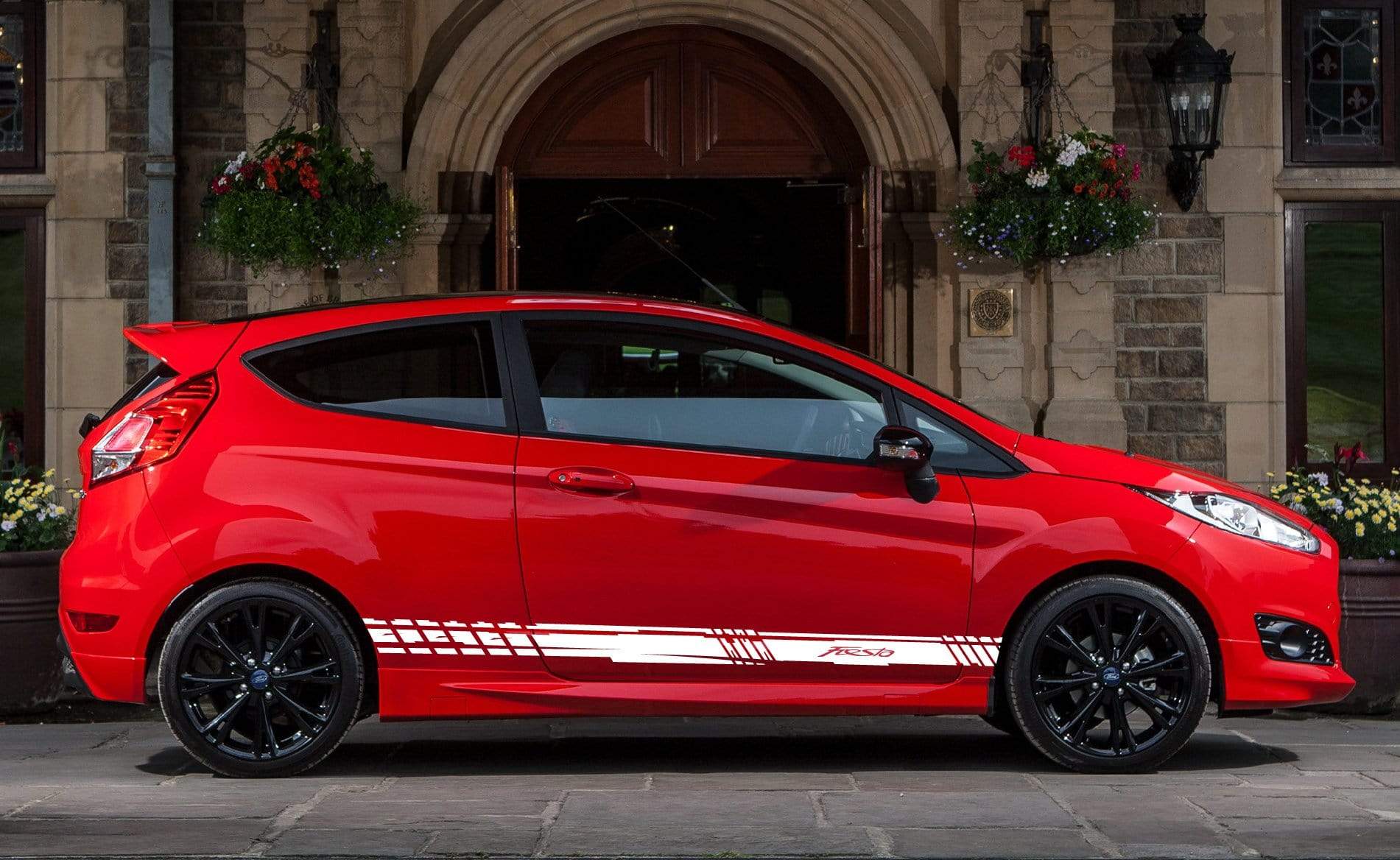 Premium Vinyl Stickers Compatible with Ford Fiesta Decorative car decals