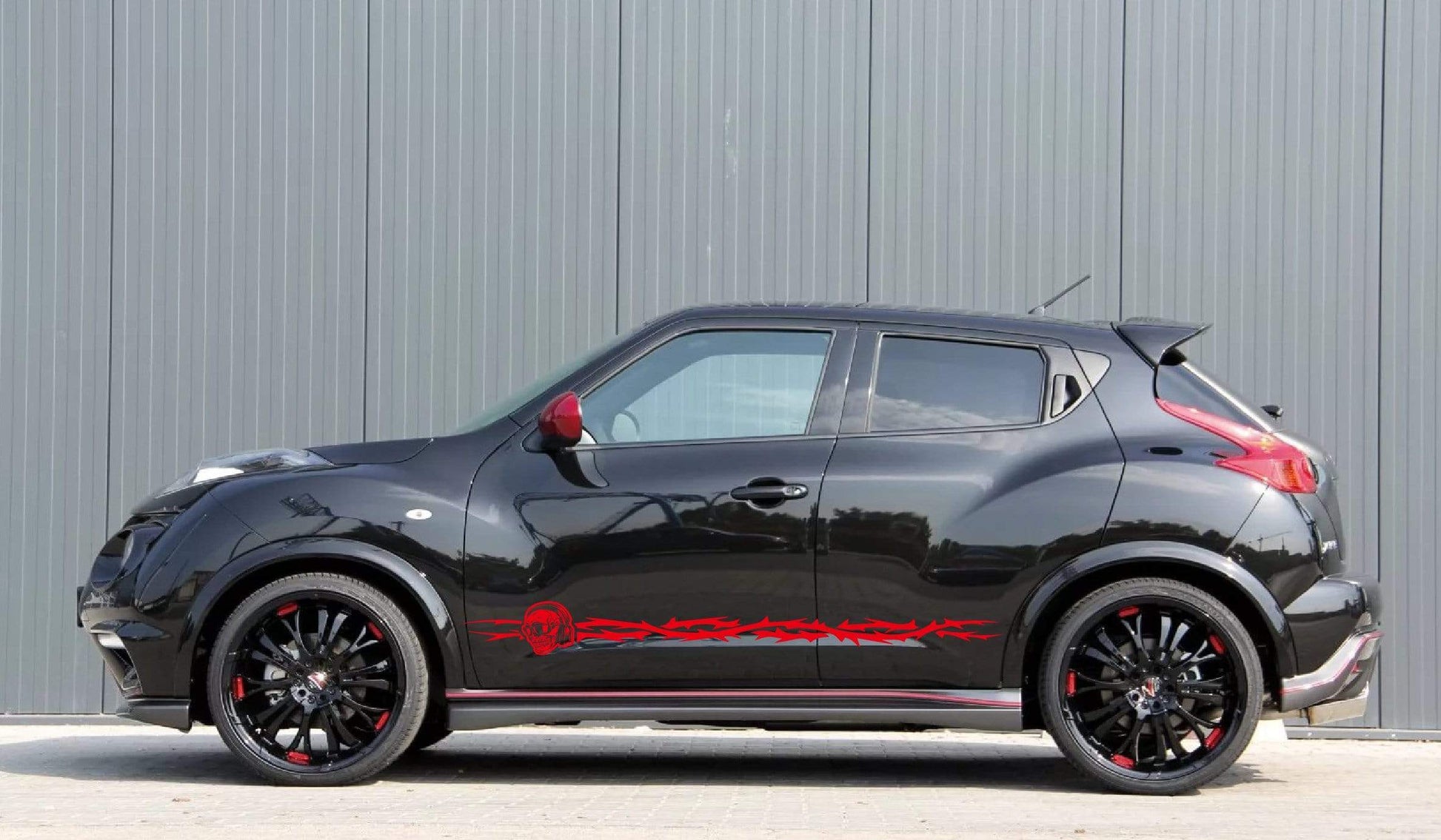 Premium Vinyl Sticker Compatible With Nissan Juke Style Skull Design