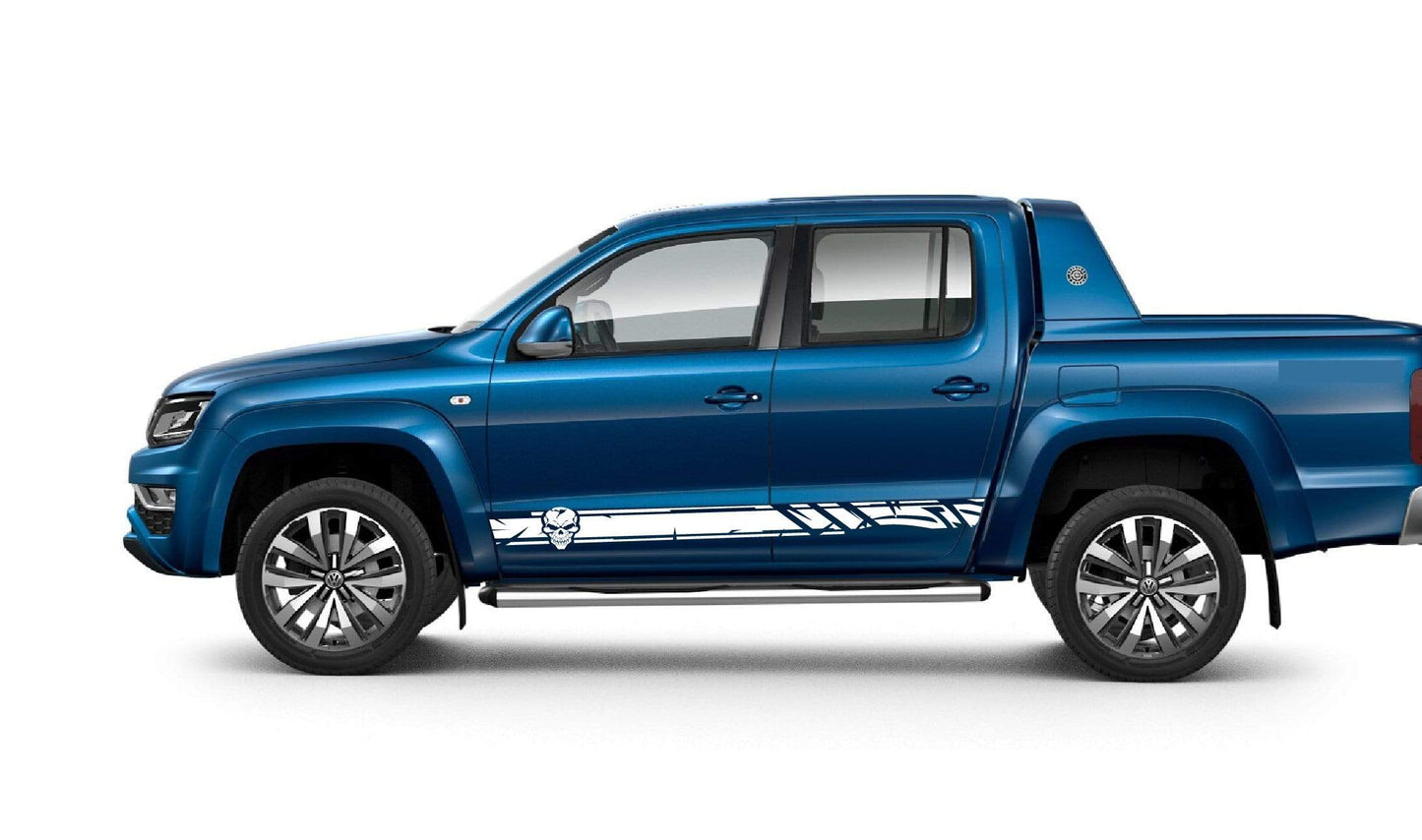 Skull Line Graphics Premium Stripe Decals for 2010–2025 Models