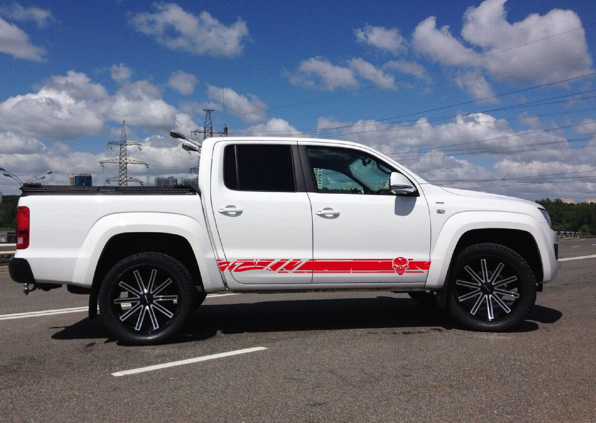 Skull Line Graphics Premium Stripe Decals for 2010–2025 Models