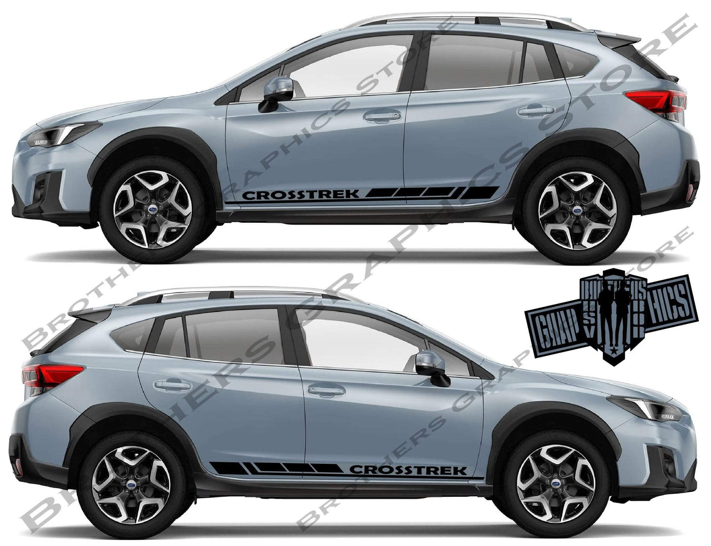 Sport Custom Vinyl Decal Racing Stickers Stripes For Subaru Crosstrek - Brothers-Graphics