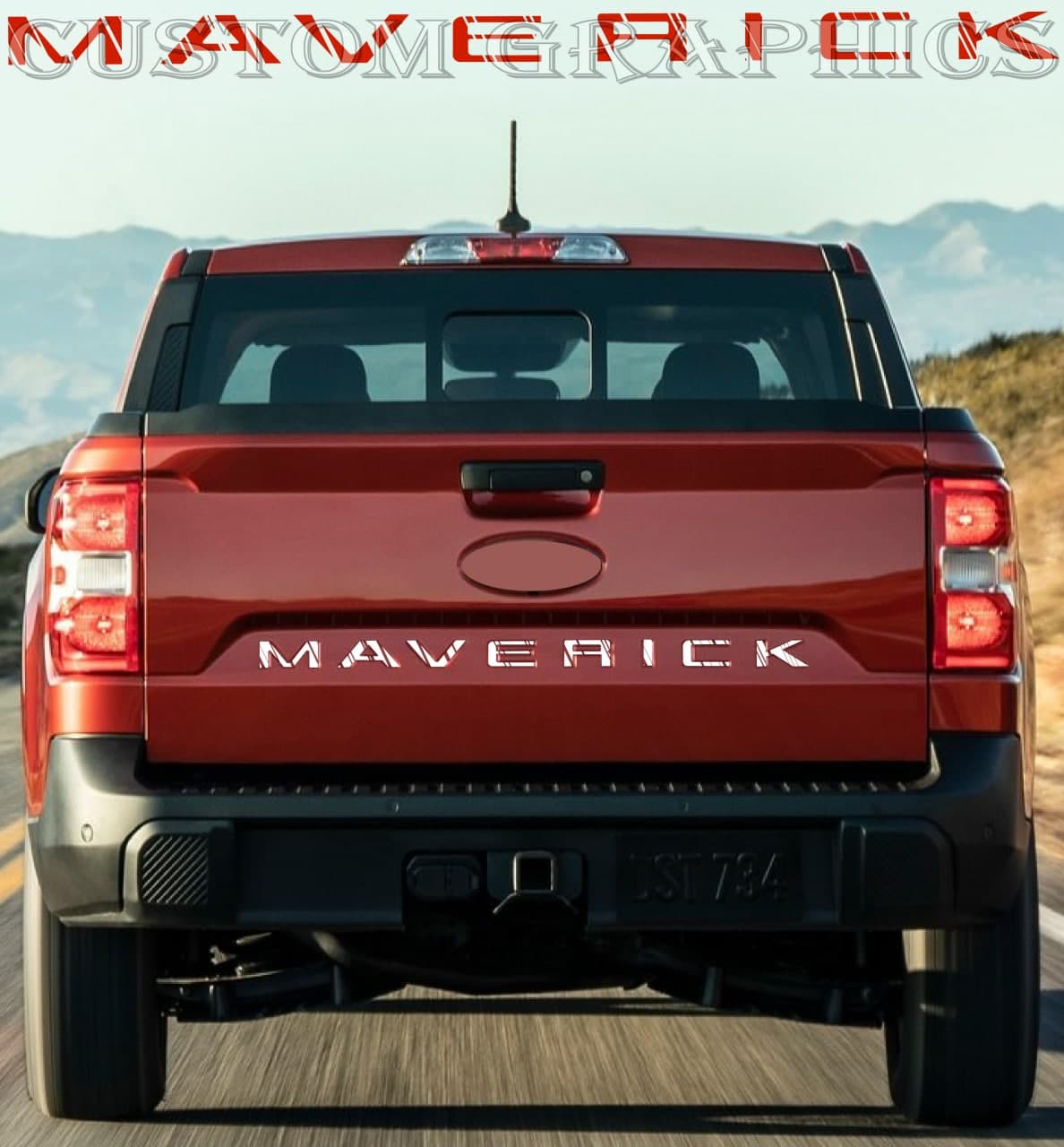 Vinyl Graphics Tailgate New Design Sticker Vinyl Graphics Compatible With Ford Maverick