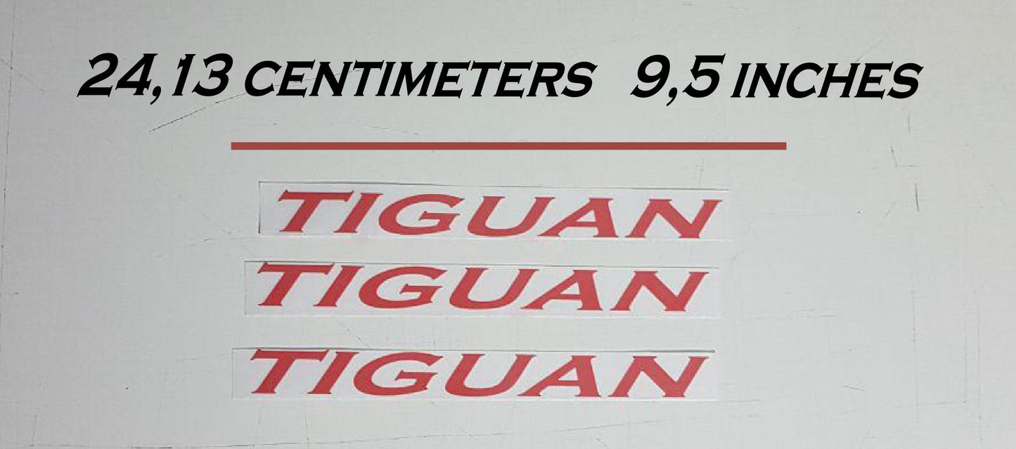 Premium Stickers Tiguan Letters Stickers For VW Tiguan | 2-x Decals