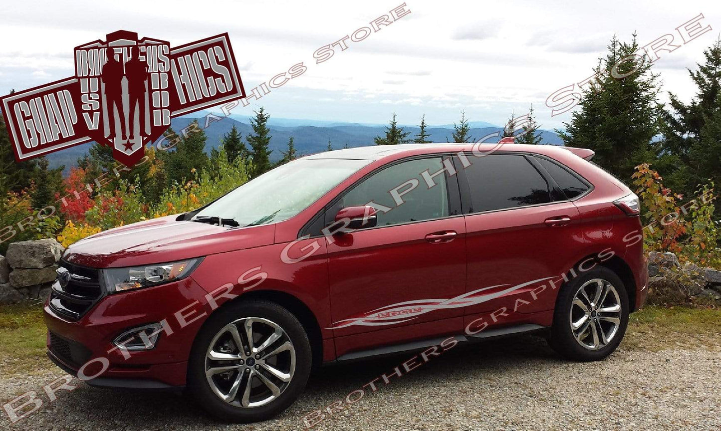 Premium Vinyl Stickers Compatible With Ford Edge Tribal Design BFF