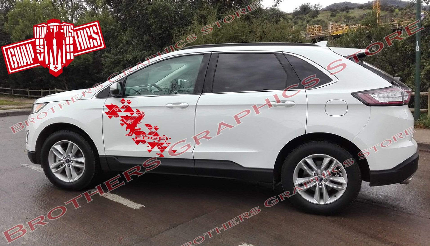 Premium Vinyl Decals Compatible With Ford Edge Style Eagle Design