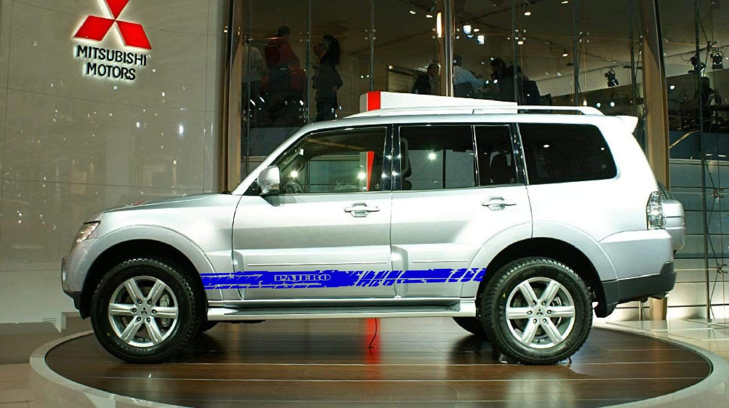 Premium Quality Stickers Compatible with Mitsubishi Pajero Stylish Name Design BFF