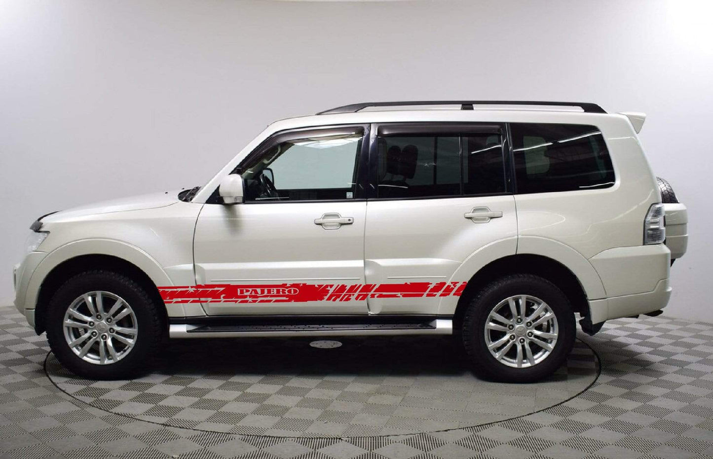 Premium Quality Stickers Compatible with Mitsubishi Pajero Stylish Name Design BFF