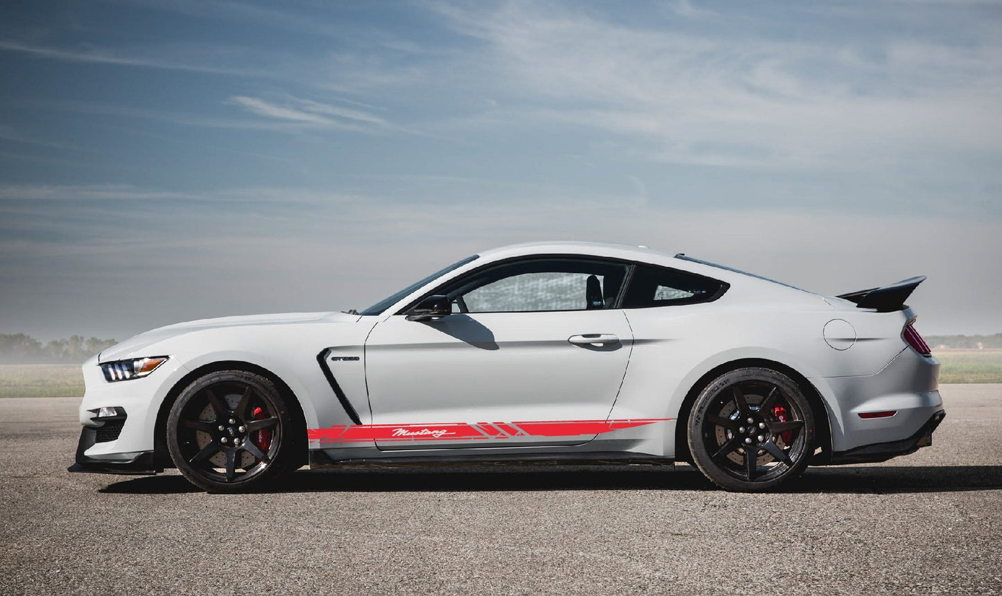 Vinyl Graphics For Ford Mustang | Ford mustang side stripes | Shelby decals | Car stickers Mustang