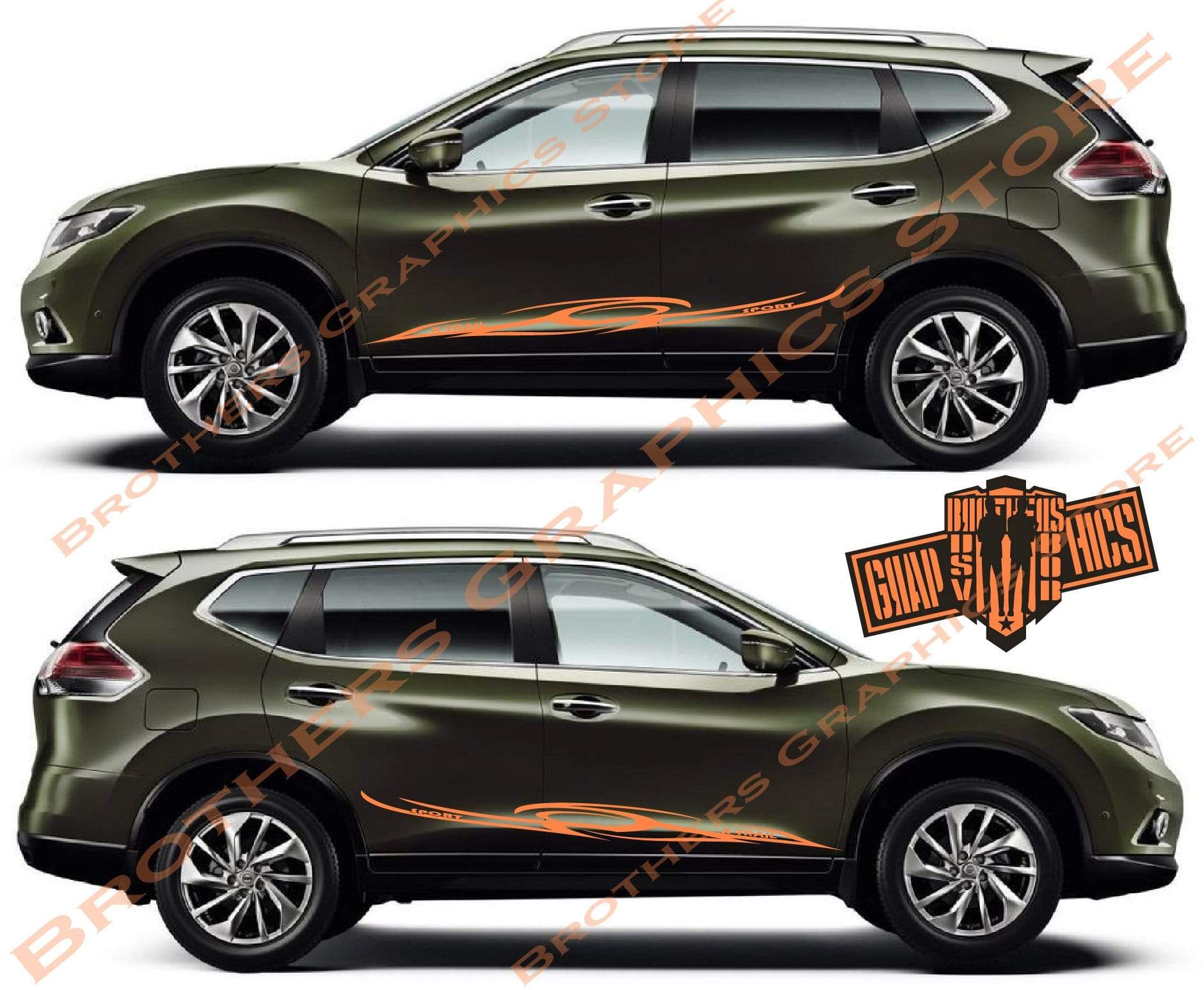 Vinyl Graphics Special Made for Nissan X-Trail - Brothers-Graphics
