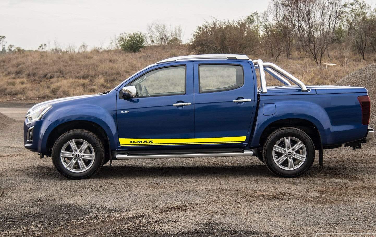 Vinyl Stickers beautiful line Graphics For Isuzu D-Max